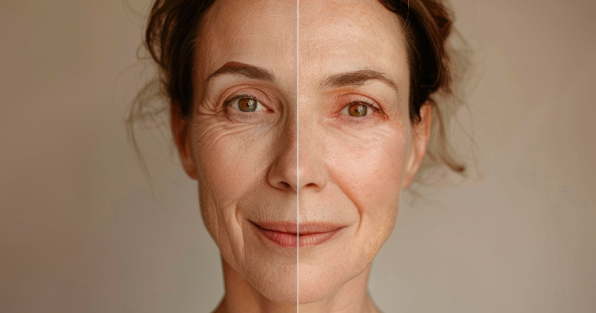 Before and after results of wrinkle relaxers in ORLANDO, FL, showing smoother skin and reduced fine lines for a more youthful appearance